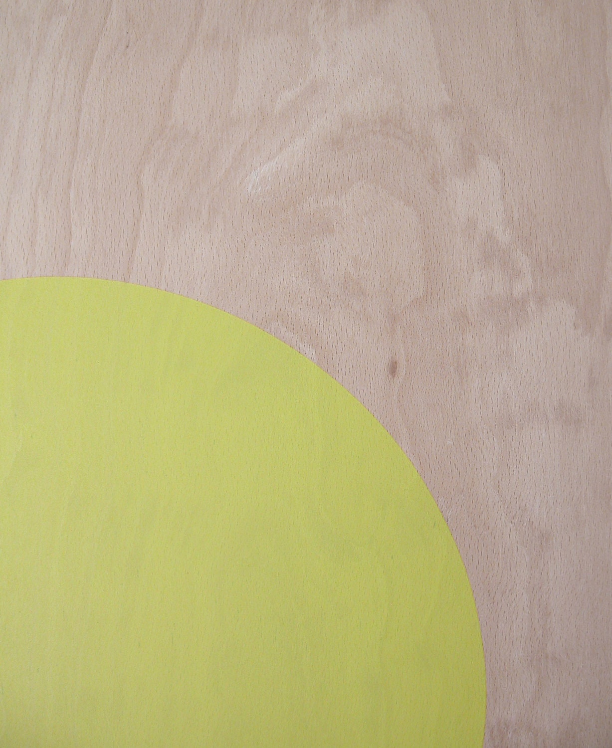 reserved for johanna / circle screenprint on plywood