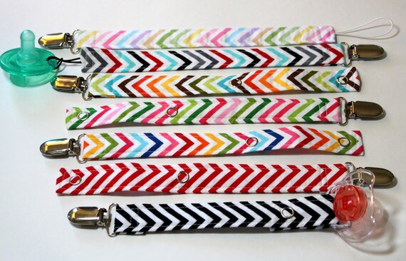 Pacifier Clip, Chevron Pacifier Clip, Paci Clip
