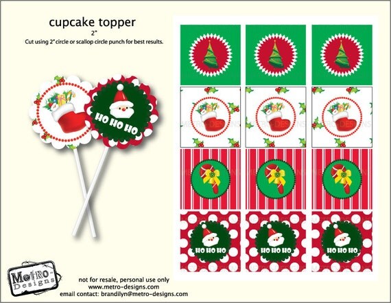 Christmas Favor tags - Instant Download Il_570xn
