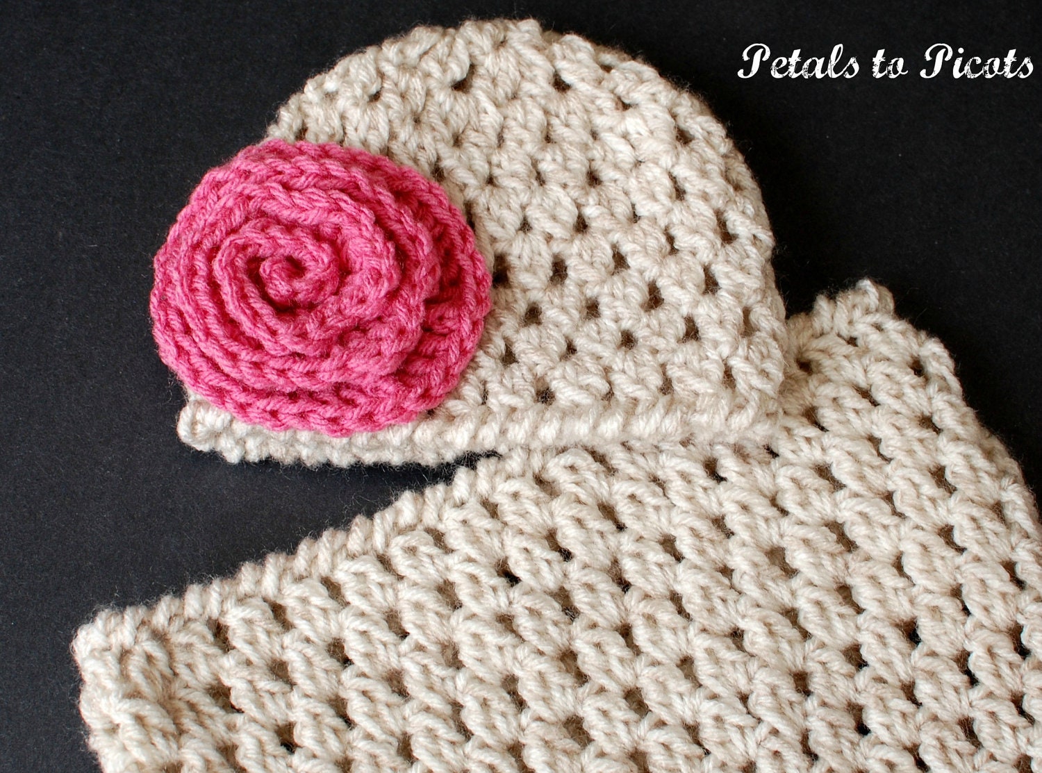 Immediate Download - Newborn Bunting and Hat (with Optional Flower) Crochet Pattern - (Great Photo Prop)
