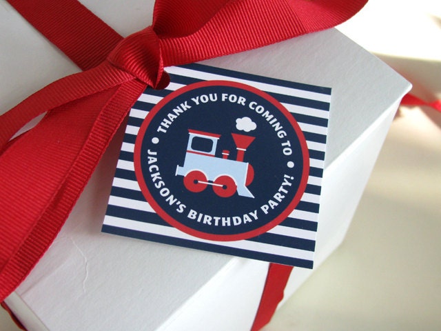 Train Printable Party - Train Birthday - Train Favor Tag - choo choo - printable party - 2nd birthday - first birthday - boy birthday Il_570xn