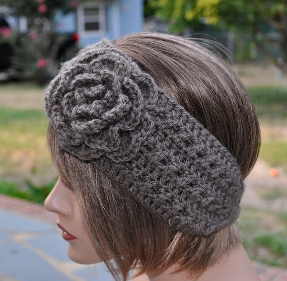 Crochet Ear Warmer for women, Soft yarn Head wrap, Crochet Headband