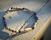 Hipster Recycled Paper Bead Bracelet