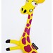 Stuffed animal Greta Giraffe softie stuffed toy kid friendly stuffed giraffe yellow pink plush toy soft toy by 14'' (37cm)