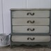 Large Grey and White Upcycled Jewelry Box