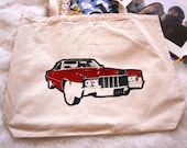 Coupe DeVil tote bag - handprinted