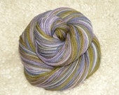 Hand painted yarn, Fingering weight, 100% Superwash Merino Wool, 400 yards/3.5 oz- 'Lilac Bush'