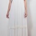 Stunning low lace back wedding dress with silk chiffon body perfect for beach or garden vintage bohemian wedding