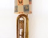Baritone Lamp Without Shade Vintage Getzen Baritone Bugle Unique Retro Decor Birthday Anniversary Christmas Gift