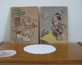 Vintage Cardboard Mickey Mouse & Donald Duck Collectible Pictures