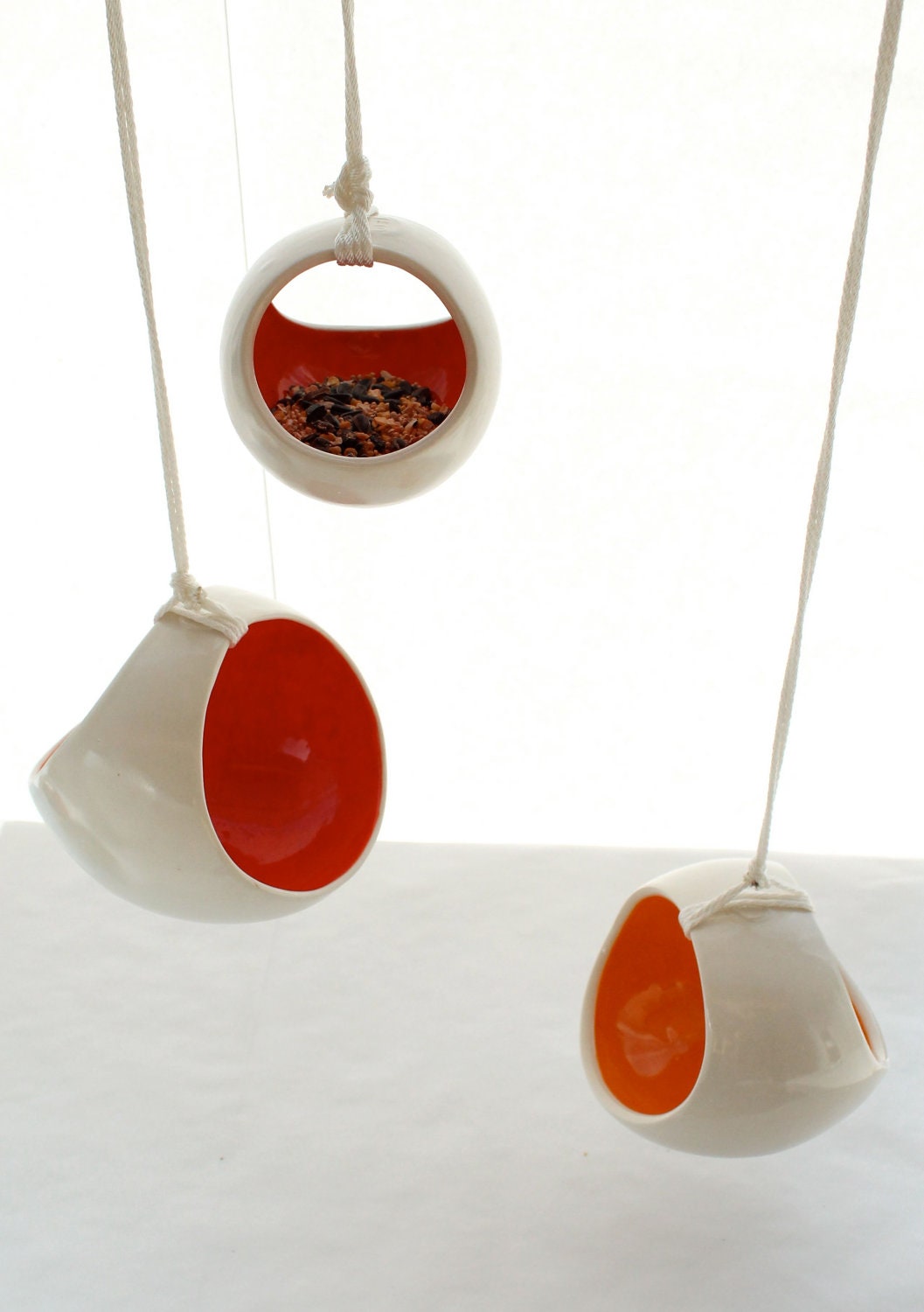 Small Basket Bird Feeder or Hanging Planter - LandMstudio