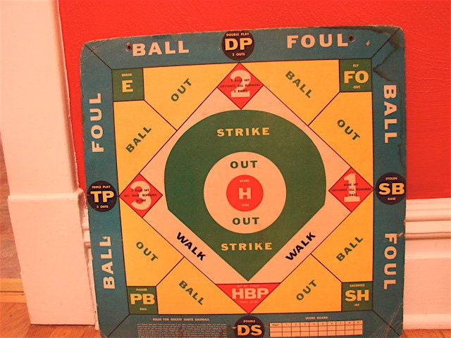 Rocket Darts Baseball Game board by Reclaimability on Etsy Rocket Darts Baseball Game board by Reclaimability on Etsy