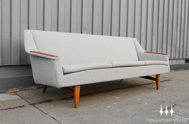 Mid Century Modern Teak Couch / Sofa by Westnofa of Norway - MidCenturyMobler