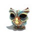Resin Figure Wise Owl, Retro Cream Version, Designer Toy