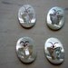 Mother of Pearl Butterfly Inlaid Cabochons x 4