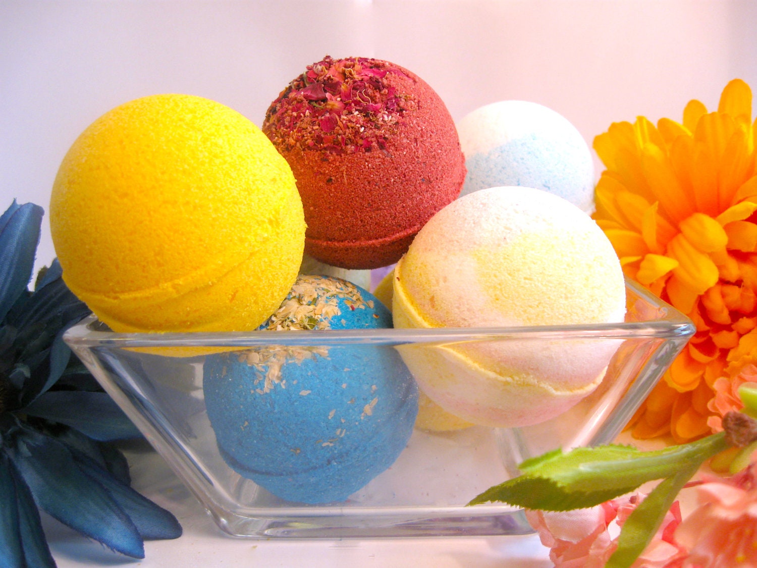 Bath Bomb Box  - 6 Large Vegan Bath Bombs -- You pick the scents