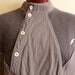 NEW Wave/vintage 80's BENGER (Austria) grey cotton sweater, men's unisex sweater, asymmetrical details, contrast knit panels