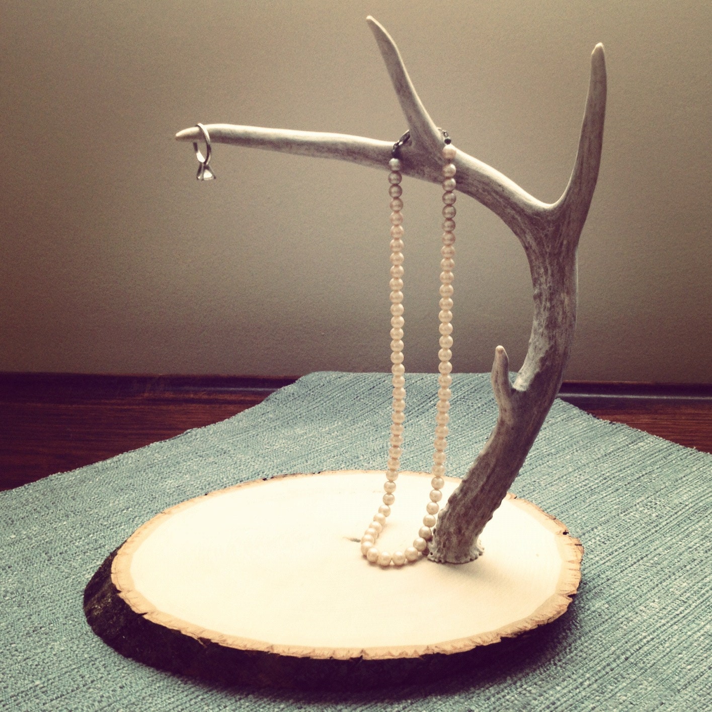 Deer Antler Jewelry Stand &amp; Display by LadyandtheMan on Etsy