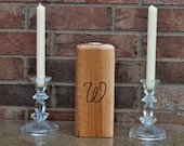 Rustic Wood Personalized Distressed Unity Candle