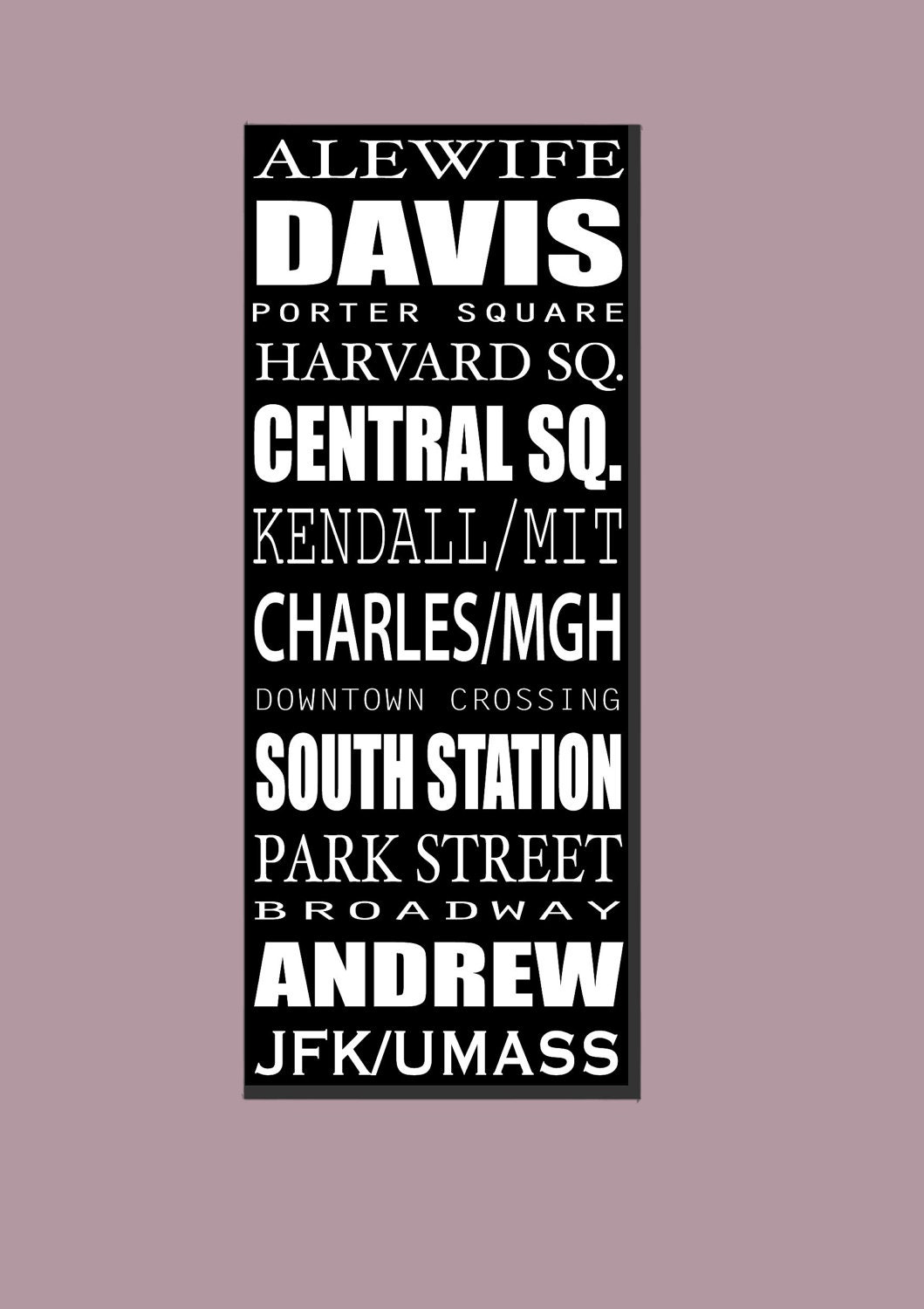 Boston Subway Sign