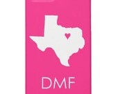 Monogrammed iPhone case Tough cover - Custom State Personalized monogram