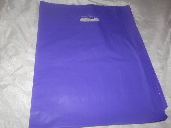 Purple Plastic Merchandise Bags size 12x15 Handle Retail Gift Bags ... Purple Plastic Merchandise Bags size 12x15 Handle Retail Gift Bags ...