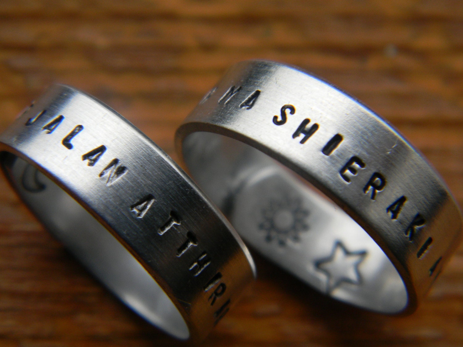 GOT inspired DOTHRAKI  two wrap rings ''my sun and stars'' &'' moon of my life''