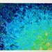SALE - Original Abstract Painting, 8 x 10 FREE SHIPPING Beach Ocean Water Waves Summer Home Decor Navy Royal Blue Turquoise Teal Lime Green