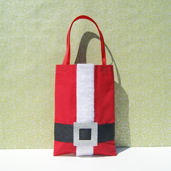 Santa Gift Bags : Set of 3 Christmas Gift Bags, Reusable Bags with Handles Il_570xn