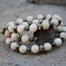 Fear Less Hand Stamped Beaded Memory Wire Bracelet with Riverstone, Pyrite and Gunmetal Beads