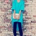 Shredded Shirt - Tunic in California Blue