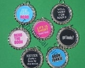 Book Club Wine Glass or Cocktail Charms