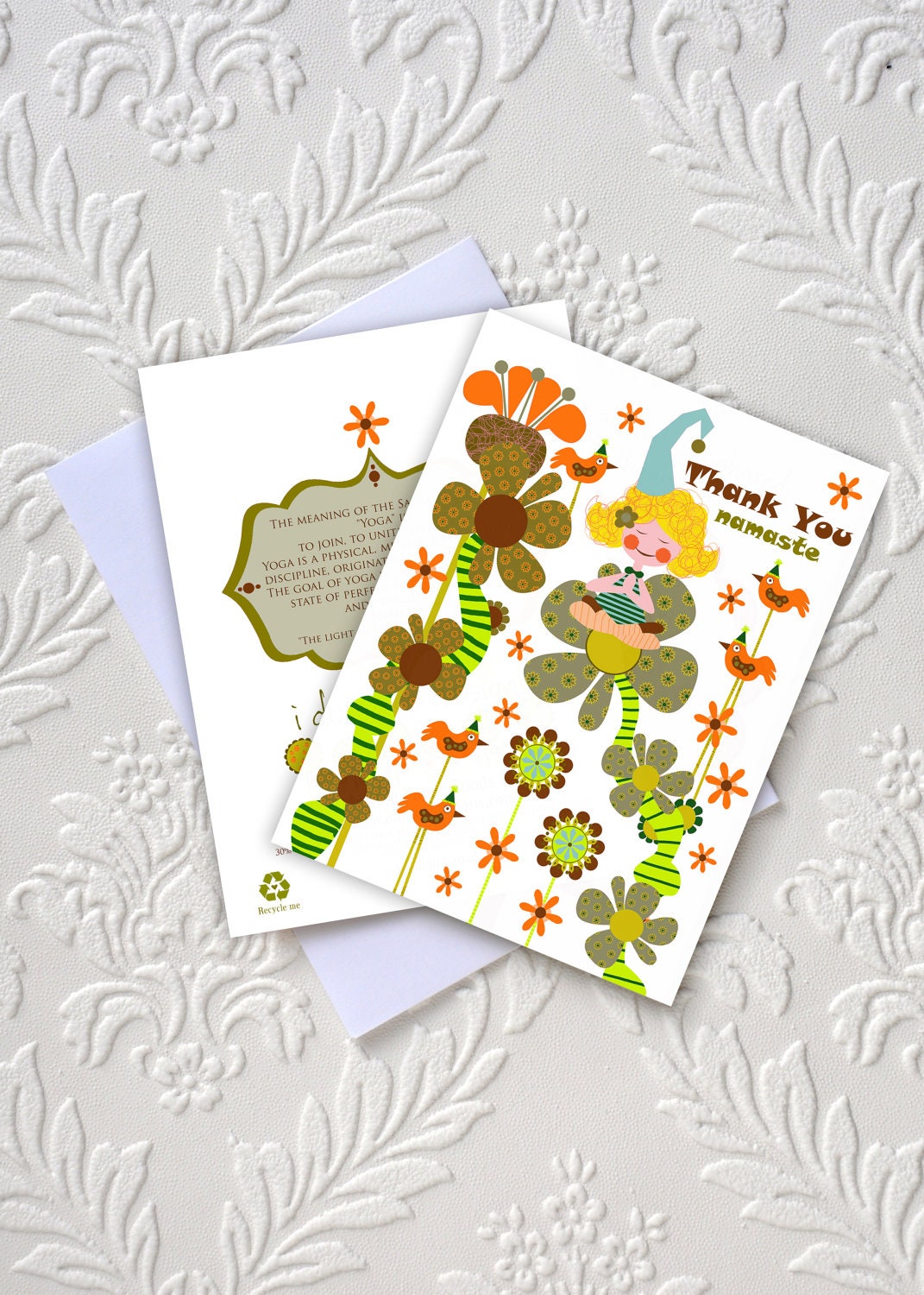 Paper Goods-4 Yoga Thank you Cards