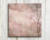 Abstract art on canvas, pink canvas art, 16"/16"