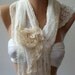Super Elegant - Pearl White - Elegance Scarf....Bridesmaids Gifts...