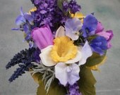 Purple Bohemian Bridal Bouquet OOAK
