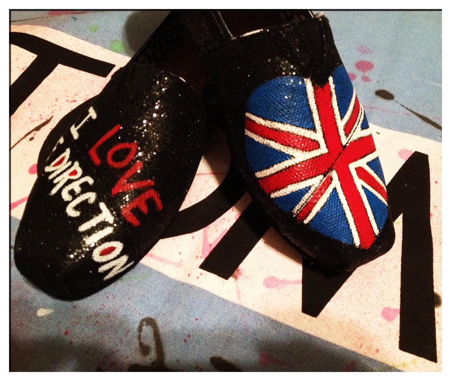 ONE DIRECTION Custom Toms shoes