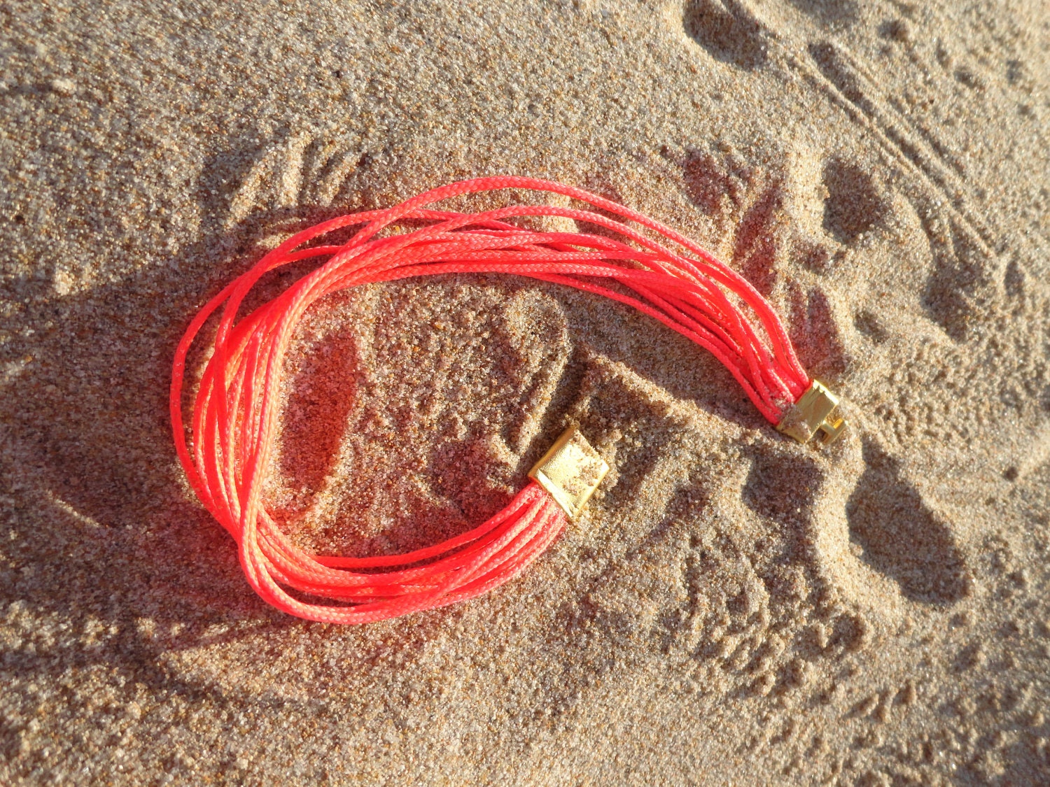 Friendship Neon Pink String Bracelet - Women, birthday, teenager, jewelry, style, unique, colorful,