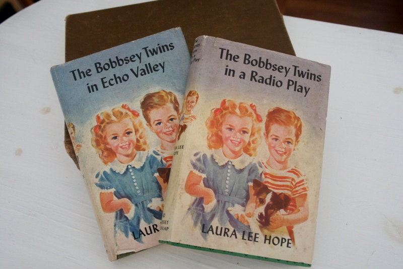Vintage Bobbsey Twins Children's Books Set of Two 1930s with Dust Jacket