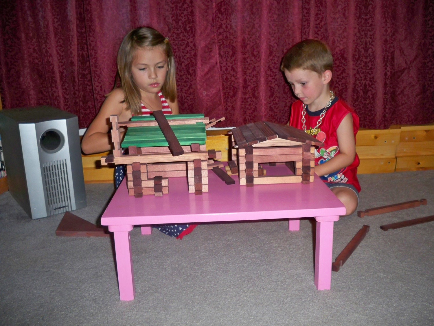 Kids Table, Kids Floor Table, Kids Coffee Table, Girls Play Table, Boys Play Table, Kids Table, Kids Wood Play Table,