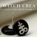 Alchemia Sulphura - Black Occult Stud Earrings