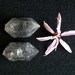 Two Tibetan Black Phantom Quartz Crystals, Double terminated, Natural and Untreated, Akasha, Chakras