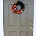 Fall Yarn Wreath/Halloween/Thanksgiving/Fabric Flowers/Pumpkins/Feathers/Sunflowers