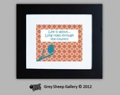 INSTANT DOWNLOAD - 8 x 10 Art Print - "Life is about long rides through the country" - Printable