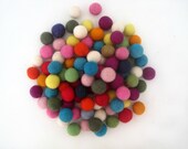 Felt Balls x 150 Multicolored Wool 20mm size