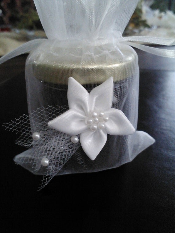 White Jam Favors/ 50 WeddingFirst by