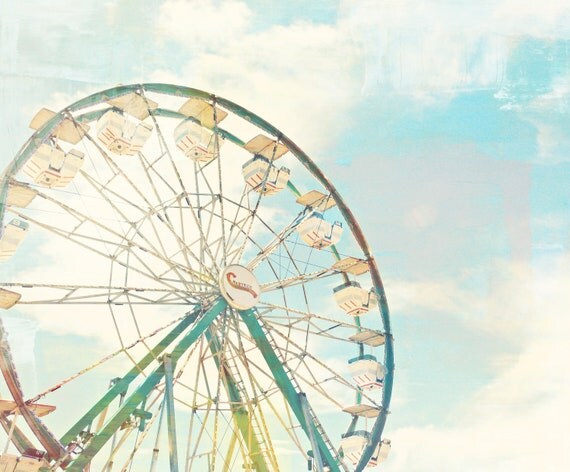 Ferris Wheel Print - Ferris Wheel Photograph - Fine Art Print - Art Print 5x7