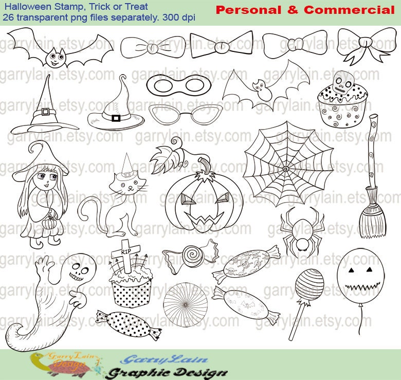 halloween clip art sheet - photo #9