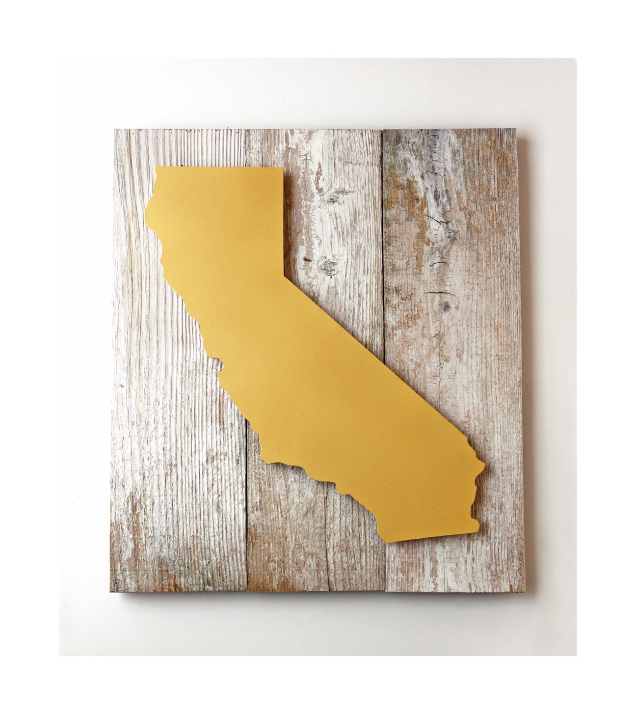 California Dreamin' on Reclaimed Wood - Dimensional Art - FleaMarketSunday