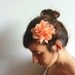 Chiffon Flower Hair Clip / Chiffon Brooch Flower